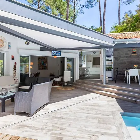 D'architecte Avec Piscine Chauffee Et Borne De Recharge, Parfaite Pour Des En Famille - Fr-1-791-4 Villa Soorts-Hossegor