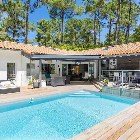 Villa D'architecte Avec Piscine Chauffee Et Borne De Recharge, Parfaite Pour Des En Famille - Fr-1-791-4 Soorts-Hossegor